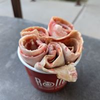 Peanut butter and strawberry (oat milk) at Rolled Mountain Creamery - Rancharrah Pkwy in Reno