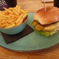Moving mountains burger at Great Western Hotel  in Newquay