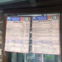 Drinks and meal deal menu  at SEA LIFE Trust Cornish Seal Sanctuary in Helston