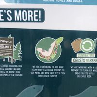 Good to see signs at sanctuary re move toward vegan food  at SEA LIFE Trust Cornish Seal Sanctuary in Helston