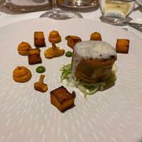 One of the ten vegan course set menu items  at Lucknam Park Hotel & Spa in Chippenham