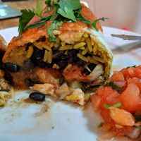 Vegan burrito at Kombuse in Hamburg