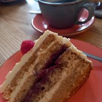 Vegan milkshake and Victoria sponge at The Wild Strawberry in Keswick