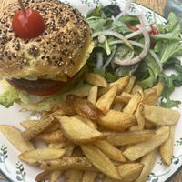vegan burger  at Annette Cafe in Nice