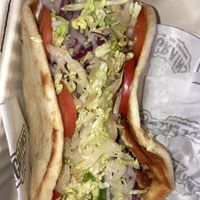 Gyro Pita with Seitan  at Greens and Grains in Voorhees