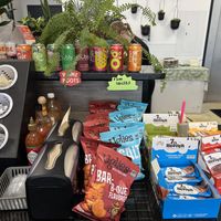 Beverages, hot sauces, uglies chips, and 7th heaven chocolate  at Greens and Grains in Voorhees