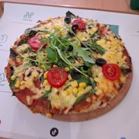 Vegan pizza at TOTO in Belgrade