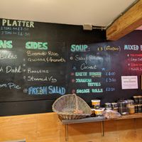 Menu at World Peace Cafe in Manchester