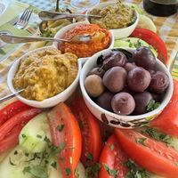 Vegetable plate   at Kaj Kanevche  in Ohrid