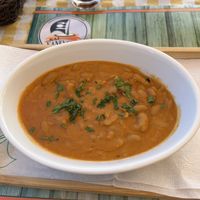 Beans in pan, so delicious!  at Kaj Kanevche  in Ohrid