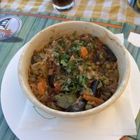 Vegetable pan, also very nice!  at Kaj Kanevche  in Ohrid