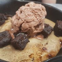 Brookie Dough with added ice cream at Little Dessert Shop Bull Ring in Birmingham