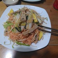 Fried noodles with tofu and vegies at Quận Chay Thien Tam in Nha Trang