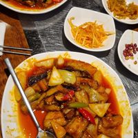two of the eggplant-dishes at Maehwayangkkochi myeongdongjeom - 매화양꼬치 명동점 in Seoul