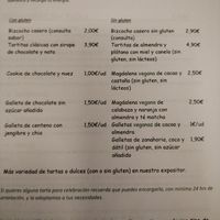 Carta de desayuno 3/7 at La Alacena de Cris in Santiago De Compostela