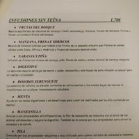 Carta de desayuno 4/7 at La Alacena de Cris in Santiago De Compostela