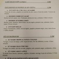 Carta de desayuno 7/7 at La Alacena de Cris in Santiago De Compostela
