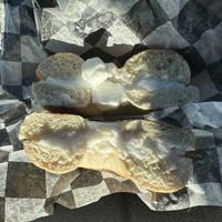 Toasted salt with vegan cream cheese  at DeWitt Bagel Company in Syracuse