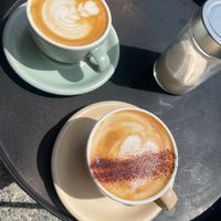Flat white & cappuccino at Nonstop Coffee Stand & Roastery  in Kanazawa