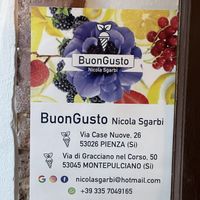   at Buon Gusto Gelateria in Pienza