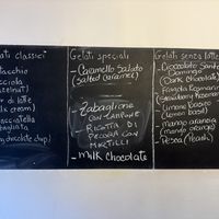   at Buon Gusto Gelateria in Pienza