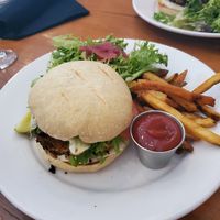 Veggie burger at Twisted Carrot at Twisted Carrot in Plattsburgh