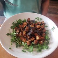 Fried eggplant at Twisted Carrot in Plattsburgh