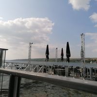 Ausblick Restaurant at Seeterrassen Restaurant und Café in Seegebiet Mansfelder Land