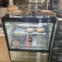 The selection of freshly baked pasty’s and bread   at Cafe N°12 in Diekirch