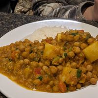 Aloo Chana at Sai Ram Indian Cuisine in Appleton