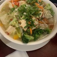 Tofu soup! Yumm   at Le Petit Saigon in Victoria