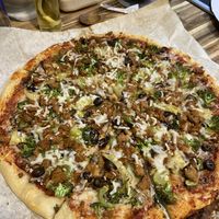 I added some tempeh and it was perfect!   at Donatello's Take & Bake Pizza in Modesto