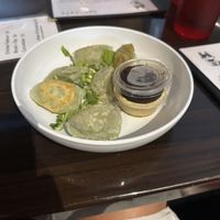 Vegan Dumplings(happy hour portion)  at Lucky Seb's in Lawrence
