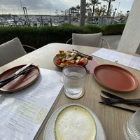 Golden milk with a view   at Planta Cocina - Marina del Rey in Marina Del Rey