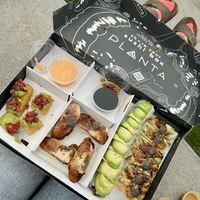 Take out sushi box 🤩  at Planta Cocina - Marina del Rey in Marina Del Rey