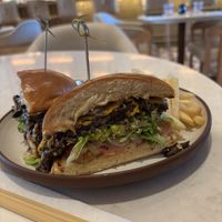 House-made burger   at Planta Cocina - Marina del Rey in Marina Del Rey