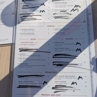 Marked menu at Planta Cocina - Marina del Rey in Marina Del Rey