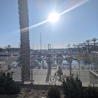 View from outdoor patio seating overlooking the marina at Planta Cocina - Marina del Rey in Marina Del Rey