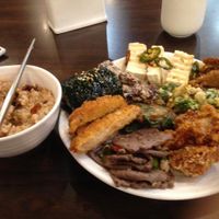yum.  at Vegetarian Buffet of Mija Kim in Busan
