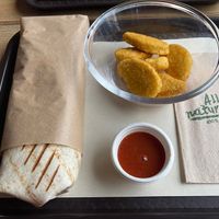 no döner wrap and vegan nuggets  at House of Taste in Ibbenbueren