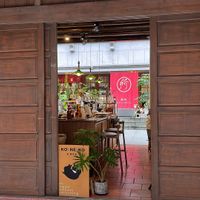 Front of restaurant through the vegan cafe they partner with #Veganuary at SYOSyoHOUBou - 無所洋食  in Taipei
