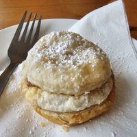Warm mince pie at Wildheart Animal Sanctuary Cafe in Sandown