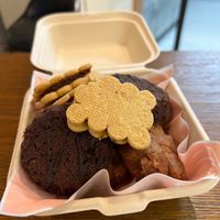 A variety of ginger salted caramel cookies, fudgy brownies and sweet potato brownies  at Friends U Can Keep in Macau