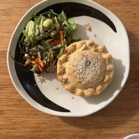 Macanese Meanchi Pie and side saladd  at Friends U Can Keep in Macau