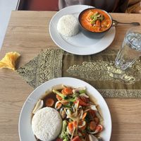 red currie and pad king  at Soi 9 Restaurant & Bar in Honningsvaag