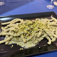 Busiata al pisticchio   at Due Pistacchi Restaurant in Catania