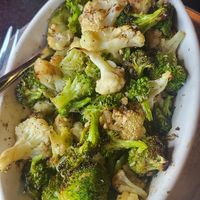 Roasted  Broccoli and Cauliflower at Via 313 Pizza in San Antonio