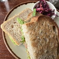  avocado and humus sandwich  at Bridge of Orchy Hotel in Bridge Of Orchy
