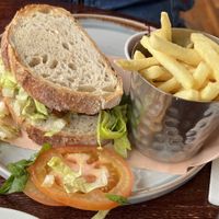 Moving mountains burger on sourdough bread  at Bridge of Orchy Hotel in Bridge Of Orchy