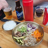 Veggie bibimbap at THE BAB in Amsterdam